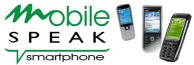 Het schermuitleesprogramma Mobile Speaksmartphone