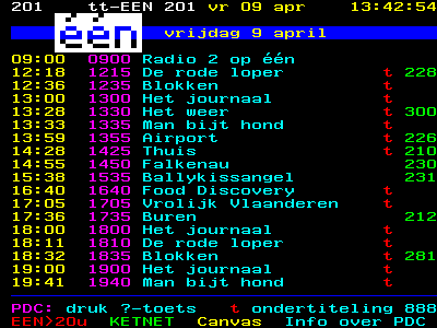 gewone teletekstpagina