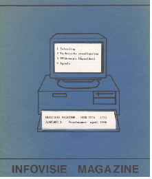eerste cover Infovisie Magazine (1986)