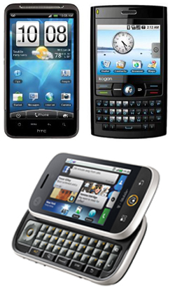 verschillende smartphones