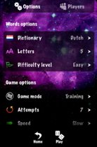 schermafdruk van Wordbreaker-app