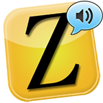 Z van zoomtext met icoontje luidspreker
