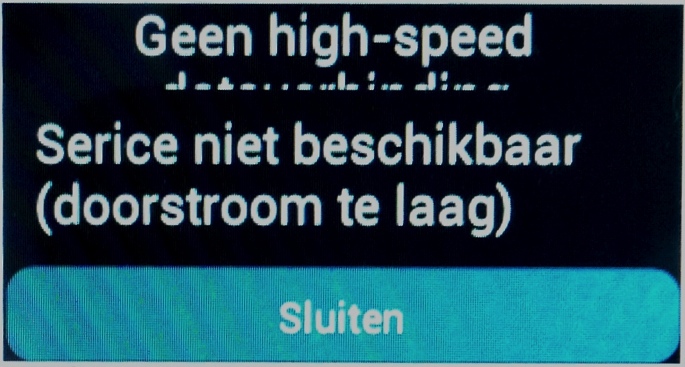 Slordige melding bij het ontbreken van internetconnectie