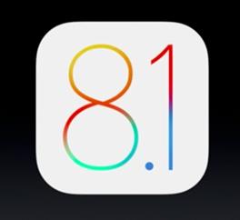 Logo van het op 20 oktober verschenen Apple besturingssysteem iOS 8.1