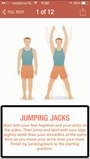 De uitleg van de Jumping Jacks oefening (Engels).
