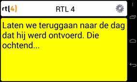 voorbeeld van een ondertiteling op RTL4