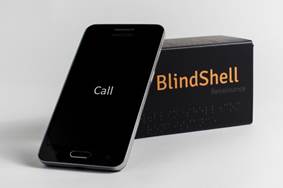 foto van de BlindShell-smartphone