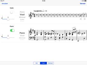 schermafdruk Seescore keuzescherm van partijen