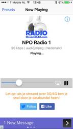 schermafbeelding van de app Radio Streamitall