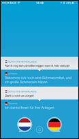 schermafbeelding van de app Speak & Translate