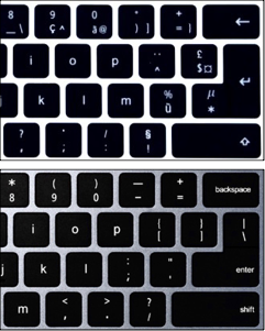 afbeelding van een azerty en een qwerty toetsenbord