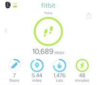 De app van de Fitbit-polsbandjes