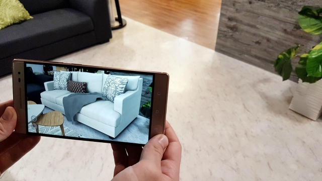 Een app waarmee nieuw meubilair 'virtueel' in een woning getoond wordt