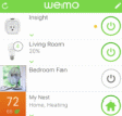 The Belkin WeMo app