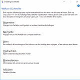 Settings window of Windows narrator (in Dutch).