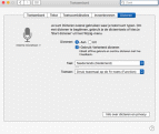 Settings windows for dictation on the Mac