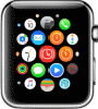 full watch display with many icons