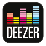Logo van Deezer.