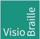 groen vierkantig logo van VisioBraille