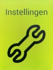 Menuoptie met pictogram en tekstlabel