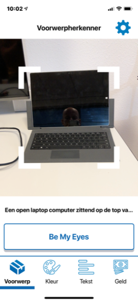 Afbeelding 2 van 2: Een laptop wordt herkend, schermafdruk