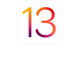 1 van 3 afbeeldingen:  het iOS 13 logo