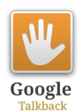 Logo van Google TalkBack