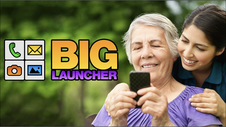 Reclamebanner van de Big Launcher