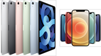 De nieuwste iPad Air en iPhone 12, telkens in de vijf beschikbare kleuren