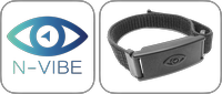 Een N-Vibe polsbandje en het pictogram van de N-Vibe app