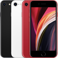 iPhone SE in de drie beschikbare kleuren