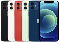 iPhone 12 in de vijf beschikbare kleuren